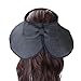 Beautyer 2 Pack Women's Wide Brim Roll Up Floppy Beach Straw Sun Hat Visor Cap (Black & White)