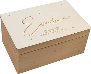 Caja de recuerdos personalizada, caja de almacenamiento ...