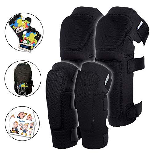 Innovative Soft Kids Knee and Elbow Pads with Bike Gloves | 