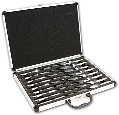17 Pc Drill Metal Tool Silver Demming Bit Set Steel Metal Deming 1/2" Shank Drill for fast