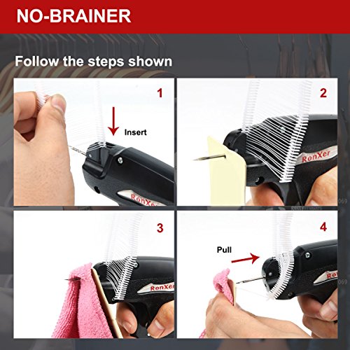 RonXer Standard Clothes Tagging Gun with 2500 2" Attachments and 2 Needles 100 Price Tags,Tag Attacher Guns for Retail Consignment Sale Garage Sale Boutique Family Yard Sale - Thumbnail 3