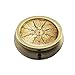 Pill Box - Cheliz Compact 3 Compartment Medicine Case, Pill Box for Pocket or Purse(Compass-1)