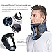 LEAMAI Newest Cervical Neck Traction Device-Adjustable Inflatable Neck Stretcher Collar for Home Traction Spine Alignment -(C03,Blue)