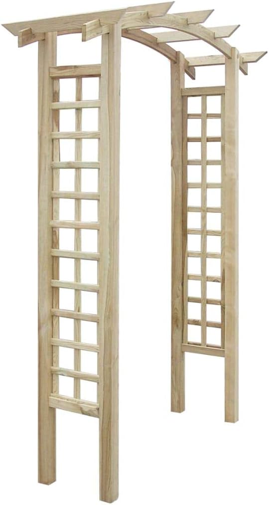vidaXL Kiefer Imprägniert Rosenbogen Holz Pergola Rankhilfe Rankgitter Spalier