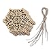 Tinksky 10pcs Christmas Hanging Ornaments Christmas Decoration Wooden Hollow Snowflake Design Embellishments Christmas Tree Decorations 88cm