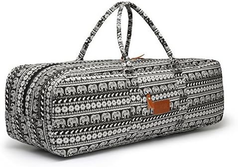 Yoga Mat Bag, Elenture 27" Durable Soft Large Canvas Duffl Tote Bag for Yoga Mat,Yoga Blocks, Yoga Towel & Other Accessories