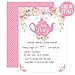 Your Main Event Prints Tea Party Invitations, Tea Party invites for Birthday, Baby Shower, Bridal Shower, Egagement Party, Royal Princess Tea Party, 20 Invitations