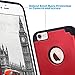 ULAK Slim Protective Case for iPhone 6 Plus, iPhone 6S Plus Hybrid Soft Silicone Hard Back Cover Anti Scratch Bumper Case (Red)
