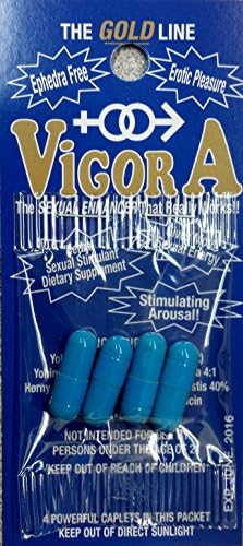 Vigora the Goldline the Sexual Enhancer That Really Works (25pack of 4 Capsule = 100 Capsule) Horny Goat Weed