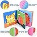 XREXS Nontoxic Fabric Baby Soft Books,Colorful Activity Crinkle Baby Cloth Book,Friction with a rustling Sound,First Books for Infants Boys and Girls,Early Education Toys Including 6 Books & 1 Washing