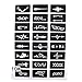 6 Sheet Small Reusable Tattoo Stencils Temporary Tattoo Templates for Henna/Airbrush / Face Paint/Glitter