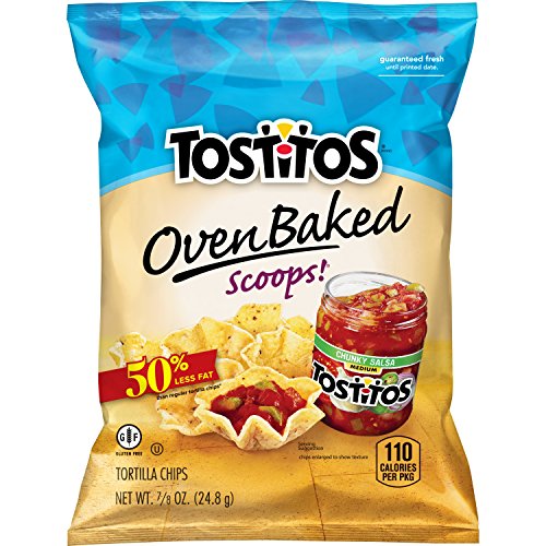 Baked tostitos oven baked scoops tortilla chips, 72 cou…