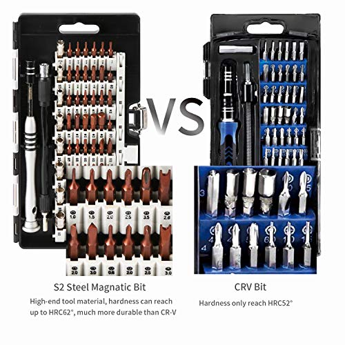 Kaisi-70-in-1-Precision-Screwdriver-Set-Professional-Electronics-Repair-Tool-Kit-with-56-Bits-Magnetic-Driver-Kit-Anti-Static-Wrist-Band-Spudgers-for-Tablet-Macbook-PC-iPhone-Xbox-Game-Console