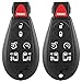 ECCPP 7 Buttons Keyless Entry Remote Start Key Fob Car Fobik Replacement for IYZ-C01C Chrysler 300 Town & Country|Dodge Challenger Charger Durango Grand Caravan Journey Magnum| Jeep Commander