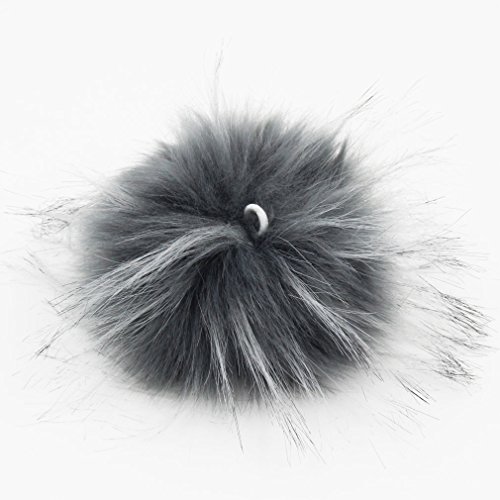 Furling DIY 12pcs Faux Raccoon Fur 4.3inch Pom Pom Ball For Knitting Hat DIY accessories (Popular Mix)