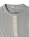 H2H Men's Henley Shirt Long Sleeve Slim Fit Plain Button Cotton Casual Shirts Gray US M/Asia L (CMTTL045)