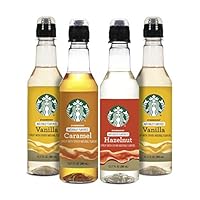 Starbucks Starbuck Variety Syrup 4pk, Variety Pack, 12.20 Ounce