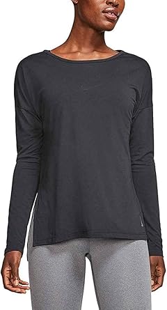 nike dri fit v neck women's long sleeve