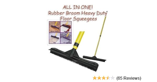 Amazon Com All In One Rubber Broom Heavy Duty Floor Squeegees