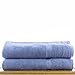 Chakir Turkish Linens Turkish Cotton Luxury Hotel & Spa Bath Towel, Bath Sheet - Set of 2, Wedgewood