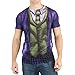 DC Comics Mens Joker Sublimated Costume T-Shirt (X-Large) Purple