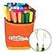 40 Brush Pens Dual Tip Markers Pens Set. Vibrant Colors Safe & Non Toxic with Fine & Brush Tips. Adults & Kids for Drawing, Arts & Crafts, Calligraphy, Shading, Watercolor, Outlining, Journaling
