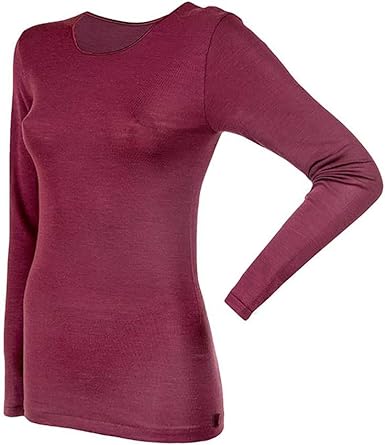 camiseta lana merino mujer