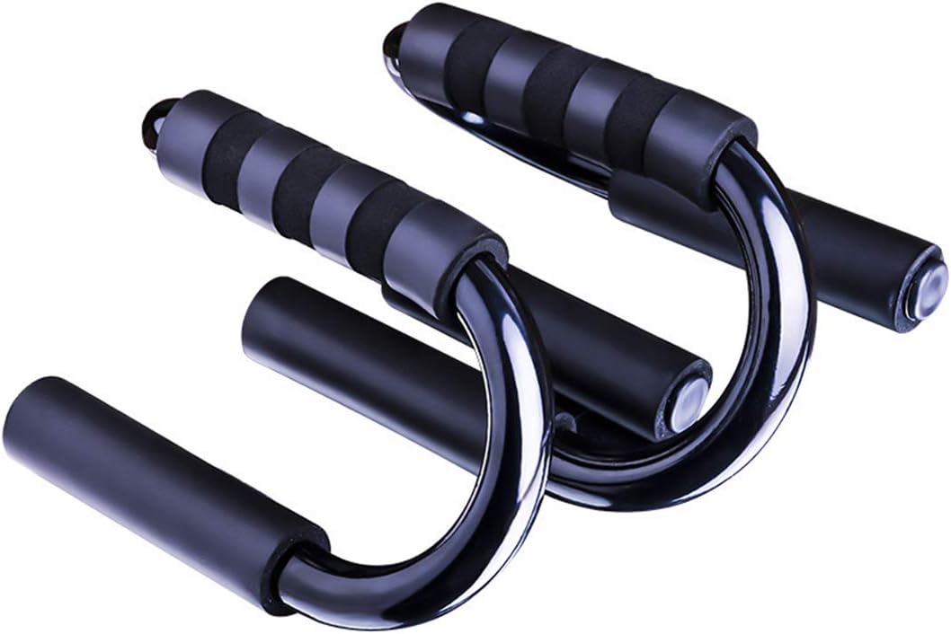 Wonfirst S Type Push-Ups Bars with Non-Slip Foam Grip Handles Strength Training Fitness 1 Pair