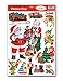 Christmas Window Cling Decorations - 4 Large Sheet Sets Featuring Santa, Snowmen, Snowflakes, Candy Canes and More