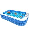 Family Inflatable Pool, JINDUN 118″ X 72″ X 20″Full-Sized Family Swimming Lounge Pools for Baby, Kids for Age 8, Adults Blow up Kiddie Pool – More Durable and Thickened Than Other Above Ground Pool