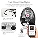 Qoosea USB Desk Fan Bluetooth Speaker Fan (3-Speed) Personal Handheld Fan Table Fan Battery Operated Fan Rechargeable Mini Quiet Small Fan Support TF 64GB with integrated Bluetooth Speaker(Black)