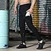 EK Mens Gym Jogger Pants Training Workout Slim fit Sweatpants Causal Leg Zipper