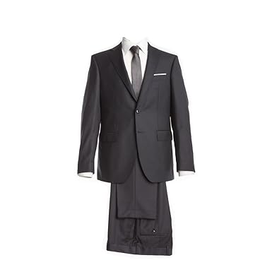 Barutti Anzug Anthrazit Uni Comfort Fit normaler Schnitt 100% Pure Wool Schurwolle Super 120S Sakko Clarenzio AMF Hose Colmo