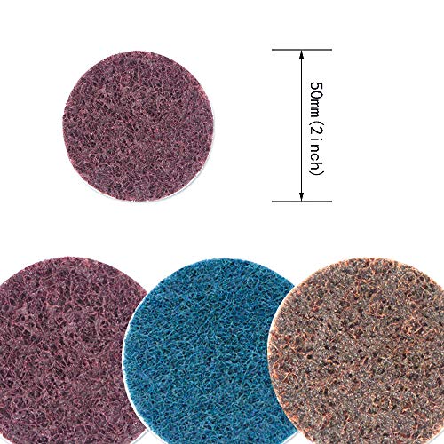 Coceca 2 inch Roloc Quick Change Discs 36Pcs Sanding Discs, Surface Conditioning Discs - Thumbnail 3