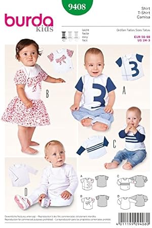 Rodschinson Com Loisirs Creatifs Patrons Et Modeles Patron De Couture Burda Bebe Et Tout Petits Facile 9408 Everyday Tops