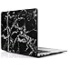 iDOO Marble Pattern Case for [ MacBook Air 11 inch ] (Model: A1370 and A1465 )- Matte Rubber Coated Hard Shell Cover - Black