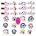 84pcs Unicorn Party Favors, Bracelets, Rings, Keychains, Necklace, Tattoos, Hair clips and Unicorn party bags. 12 pcs for each. Rainbow Unicorn Birthday Party Supplies Set Novelty Toys for Kids Girls