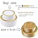 IOOOOO 120 Pieces Gold Plastic Plates, Lace Design Disposable Plates, Plastic Wedding Plates Includes: 60 Dinner Plates 10.25 Inch and 60 Dessert Plates 7.5 Inch