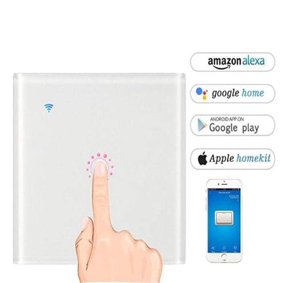 WLAN Smart Schalter,Sonoff Wifi Smart Touch Switch Für Die Timing-Funktionen Von Amazon Und Google, Überlastungsschutz, Kontr