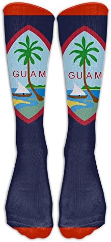 Men&Women GUAM US Flag Pattern All Sport Stocking Socks Athletic Sock Shoe Size 6-10 One Size