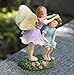 LA JOLIE MUSE Miniature Fairy Garden Figurines - 4 Inch Hand Painted Resin Fairy Sisters Figurines for Indoor & Outdoor Holiday Ornaments Gifts for Mom Girls Kids Adults