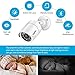 SANNCE 4CH 1080N DVR Security Camera System and (4) 720P Weatherproof CCTV Cameras, Super Day/Night Vision, QR Code Quick Remote View (NO HDD Included)