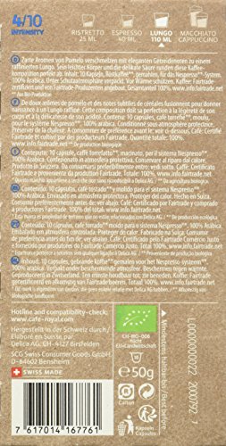 Café Royal Lungo Bio / Organic, 50 Nespresso®* kompatible Kapseln (10 Kaffeekapseln) – Bild 3