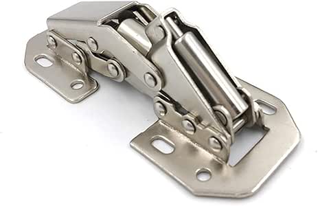 Bisagras de Puerta de gabinete Agujeros 4pcs Níquel Cobre Acabado