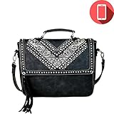 Montana West Embroidered Phone Charging Crossbody
