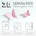 24pcs 3D Butterfly Removable Mural Stickers Wall Stickers Decal for Home and Room Decoration (Red-24pcs)