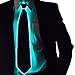NEON NIGHTLIFE Light Up Neck Tie for Men, Aqua