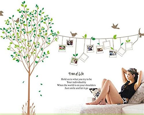 quotes wall stickers Tree of life hold on to what you try to be your individuality when the world is on your shoulders just smile and let it go for living room