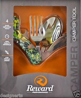 Reward Performance Camping Silverware (4 Tools) - Camo