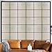 Coavas Window Privacy Film, Translucent Mosaic Window Film 3D Decorative Static Window Clings Removable Sun Blocking Window Stickers for Glass Door Home Heat Control Anti UV